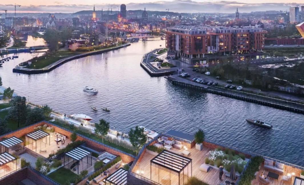 Motlawa Inn Apartment-Suna,Gym&Parking Gdansk Dış mekan fotoğraf